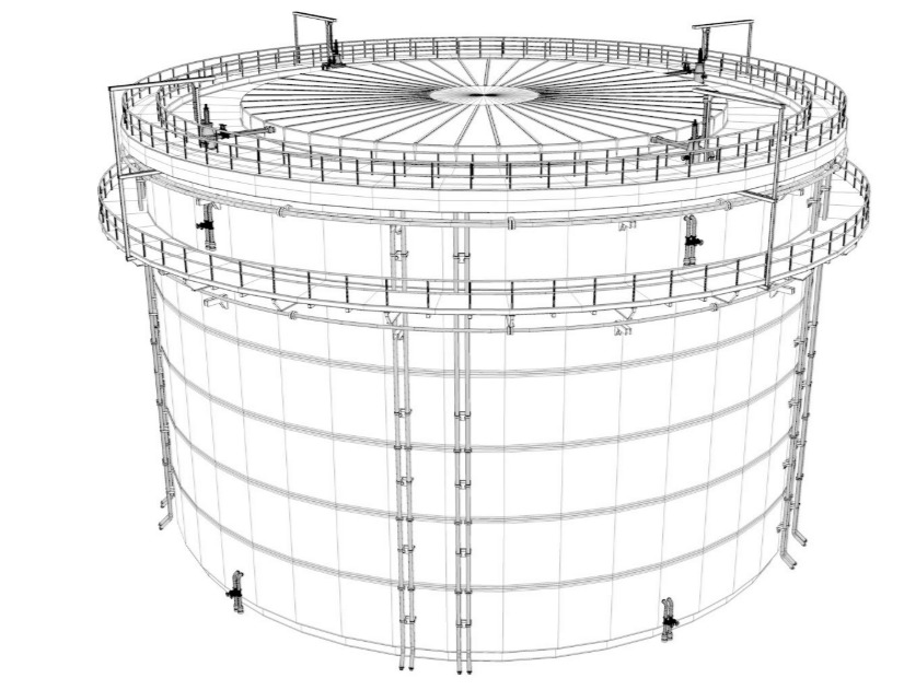 Industrial Silo 3D model_7