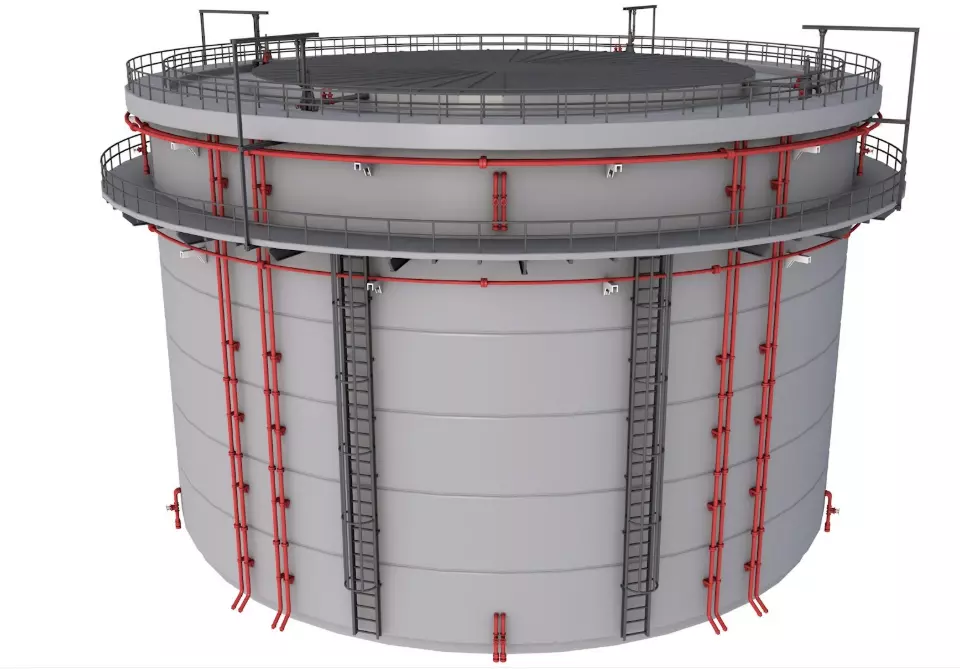 Industrial Silo 3D model_0