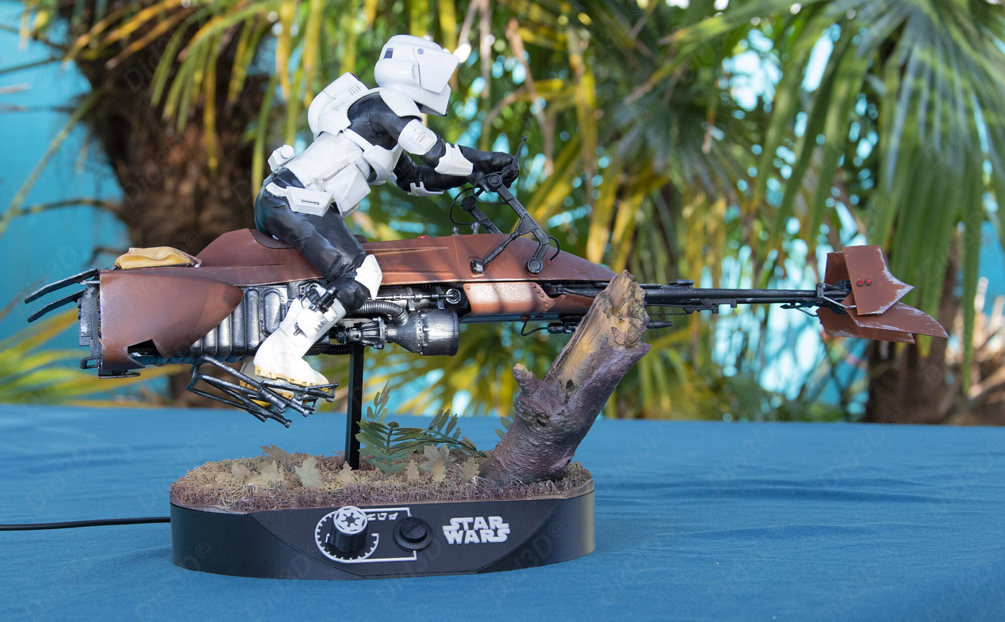 SpeederBike Return of the JEDI Did3D Animatronic 1-8 Scale 500mm 3D print model_3