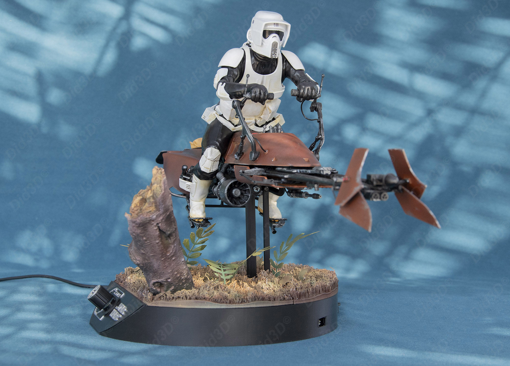 SpeederBike Return of the JEDI Did3D Animatronic 1-8 Scale 500mm 3D print model_11