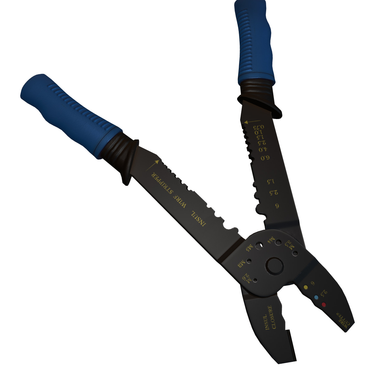 Terminal Crimping Tool Low Poly Low-poly 3D model_9