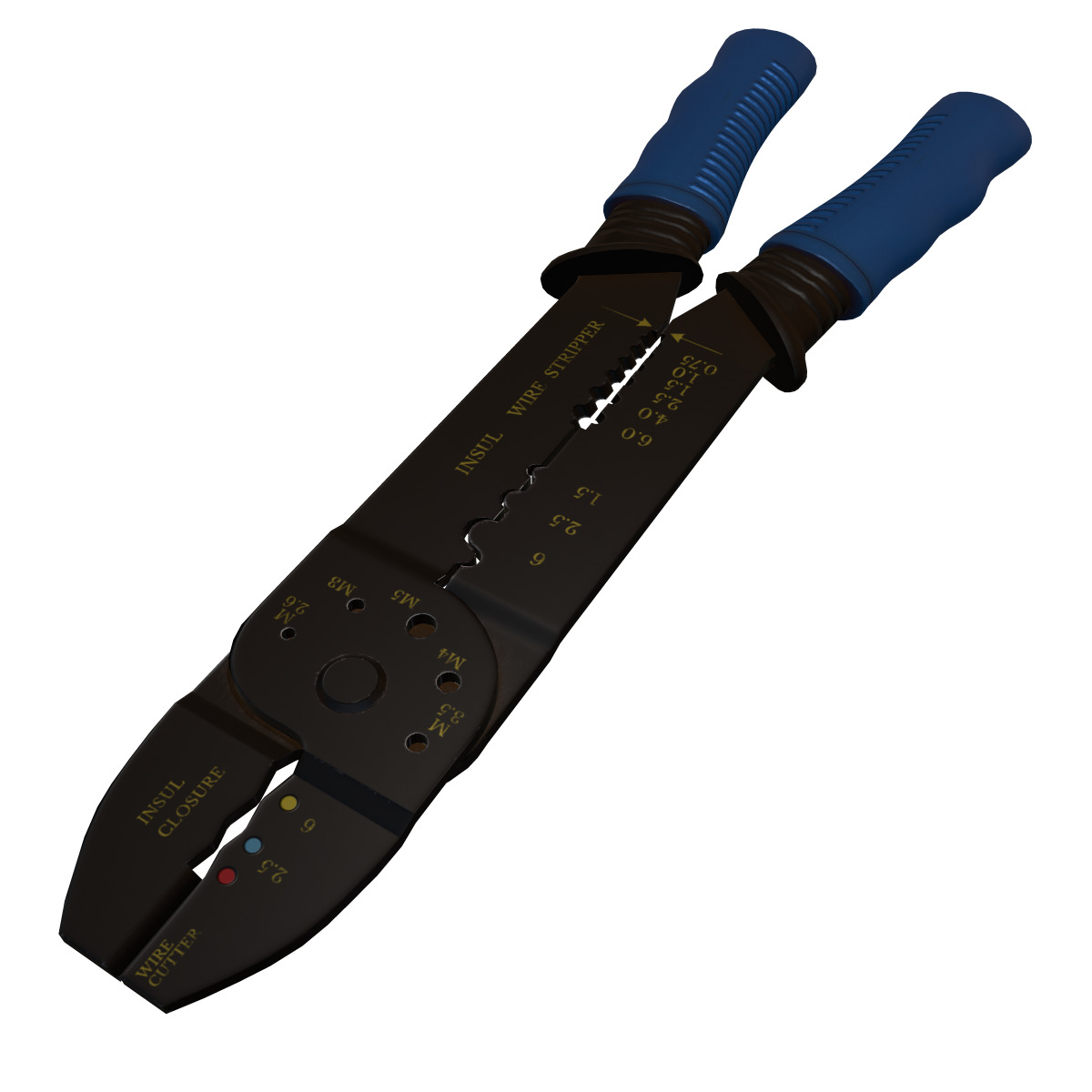 Terminal Crimping Tool Low Poly Low-poly 3D model_3