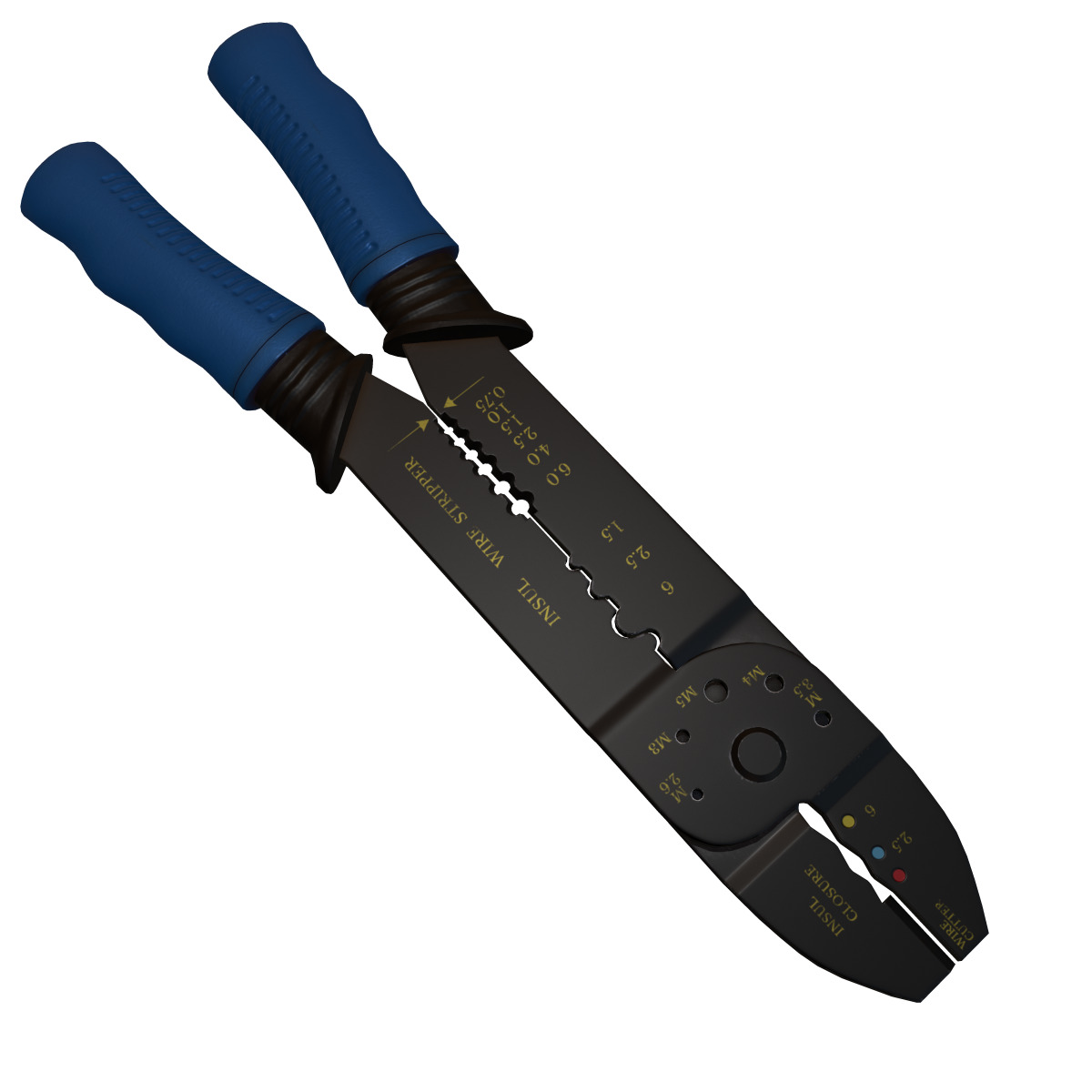Terminal Crimping Tool Low Poly Low-poly 3D model_2