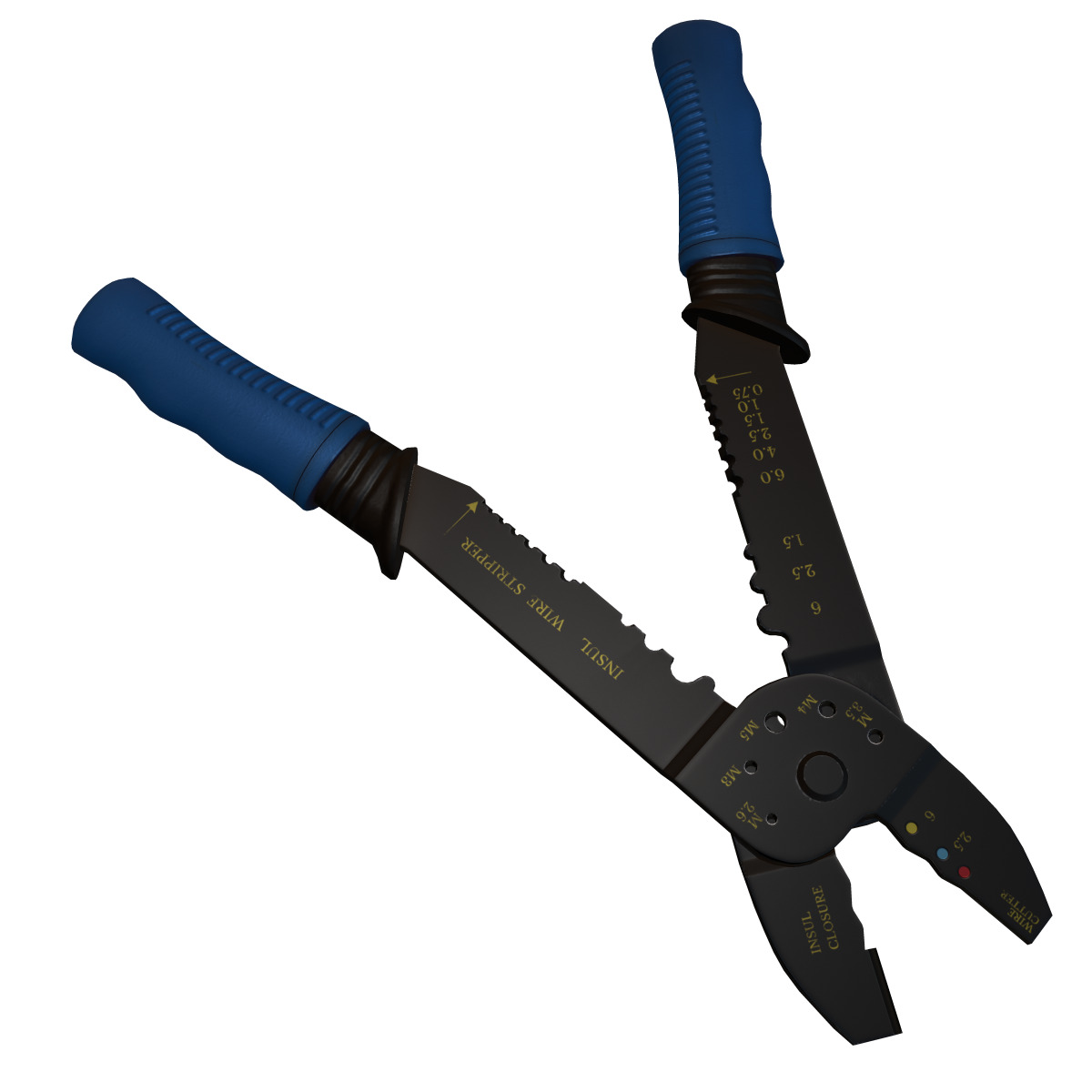 Terminal Crimping Tool Low Poly Low-poly 3D model_10