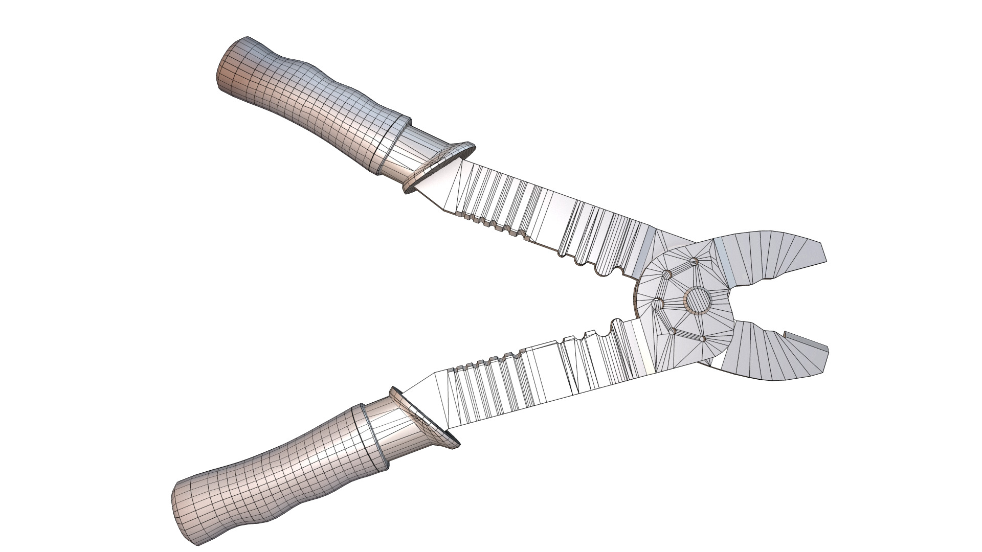 Terminal Crimping Tool Low Poly Low-poly 3D model_22