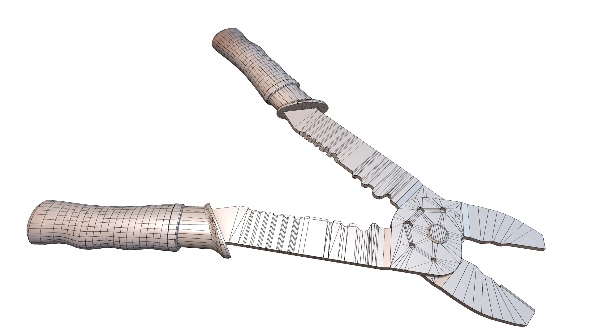 Terminal Crimping Tool Low Poly Low-poly 3D model_24