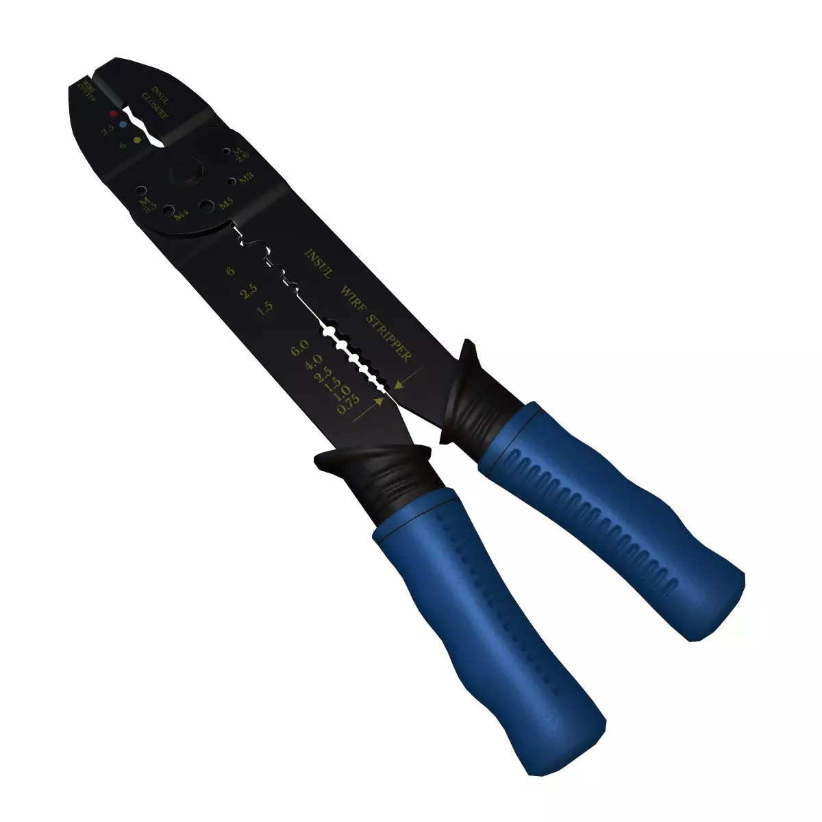 Terminal Crimping Tool Low Poly Low-poly 3D model_0