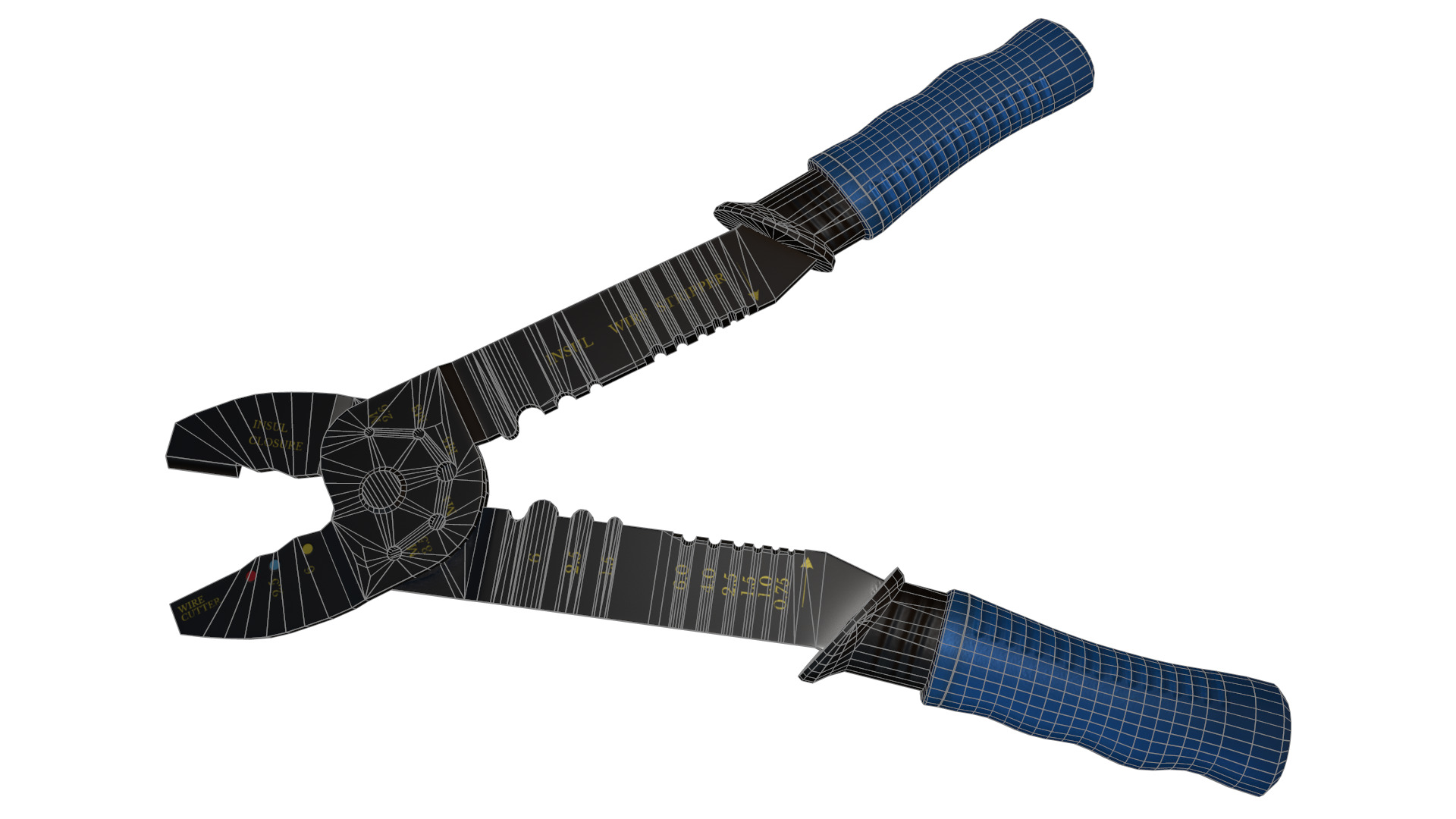 Terminal Crimping Tool Low Poly Low-poly 3D model_19