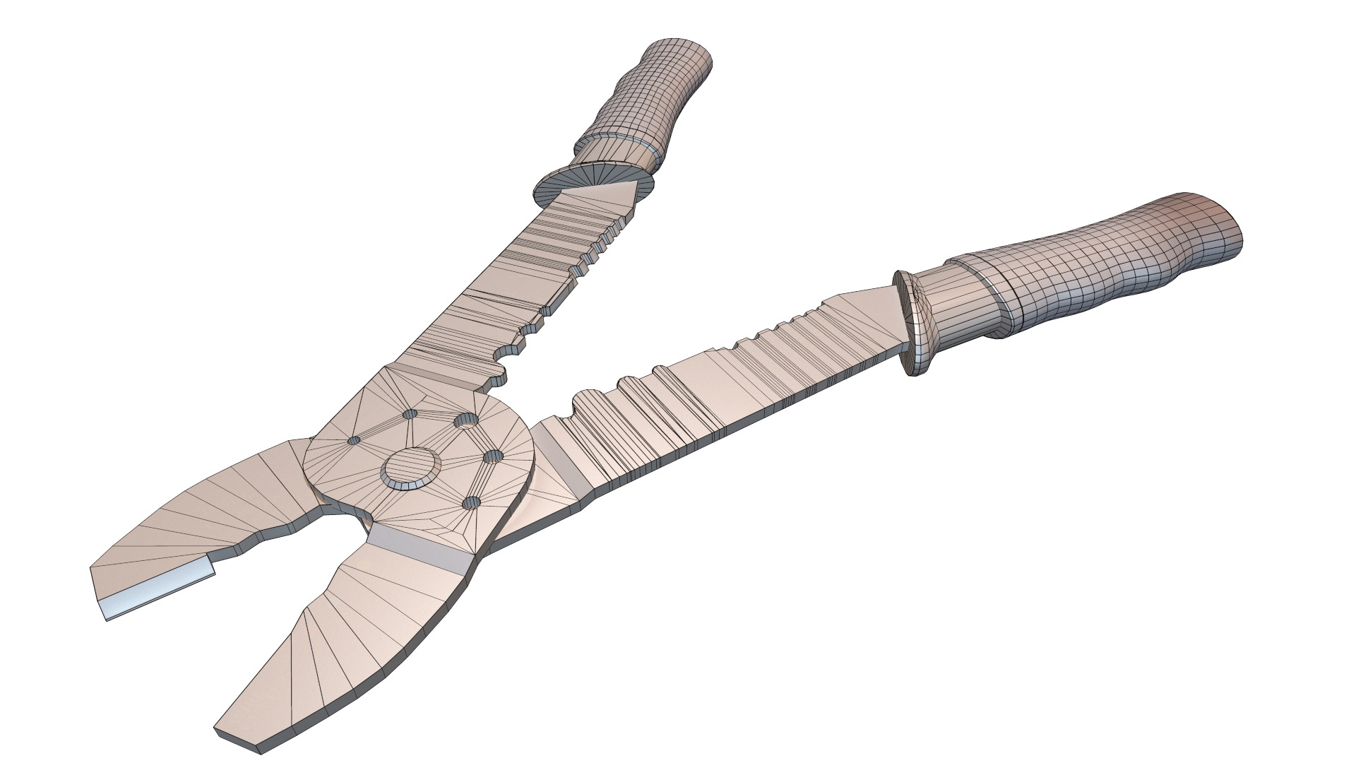 Terminal Crimping Tool Low Poly Low-poly 3D model_25