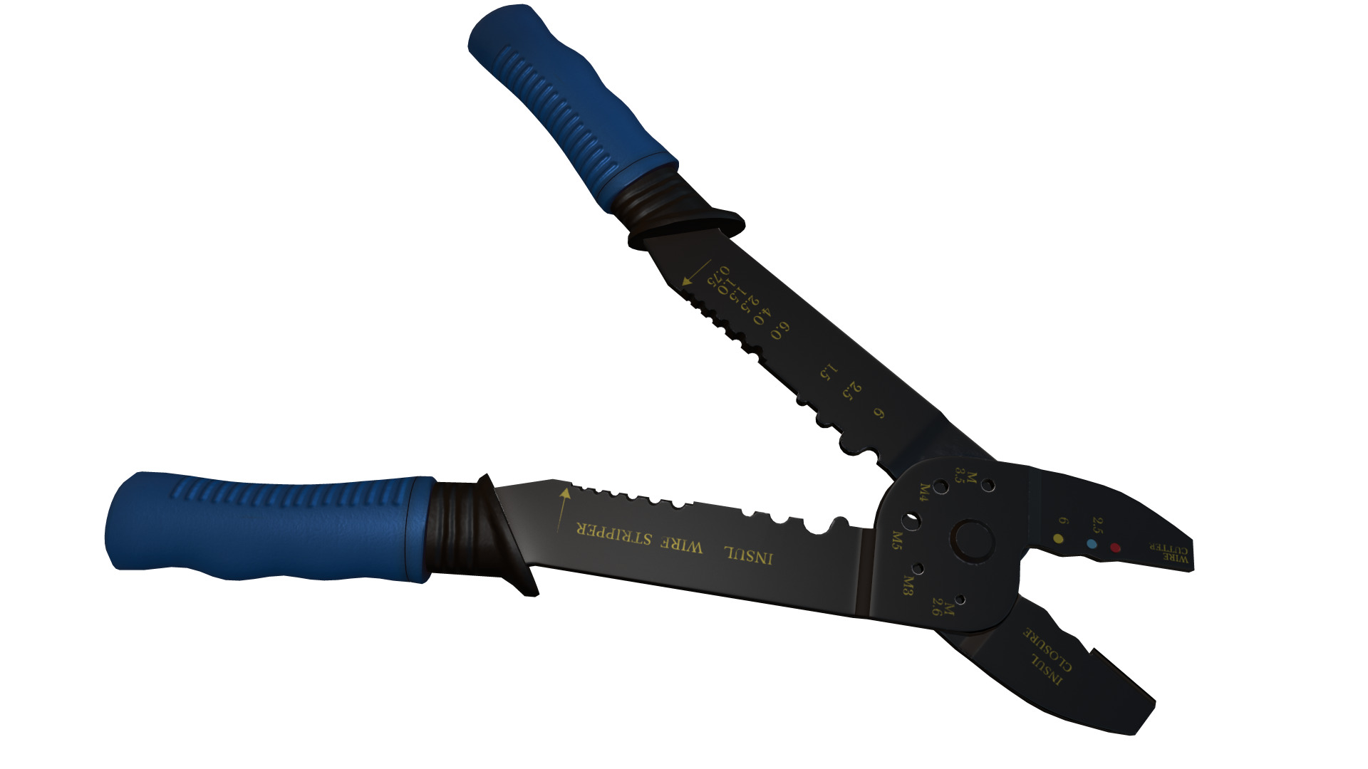 Terminal Crimping Tool Low Poly Low-poly 3D model_16