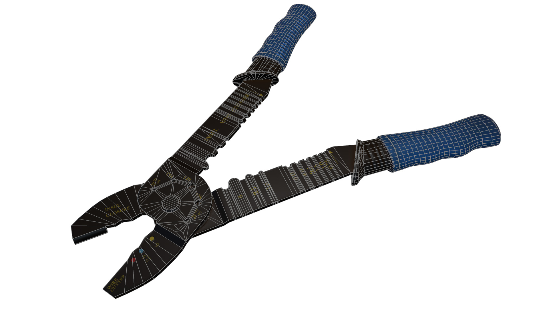 Terminal Crimping Tool Low Poly Low-poly 3D model_20