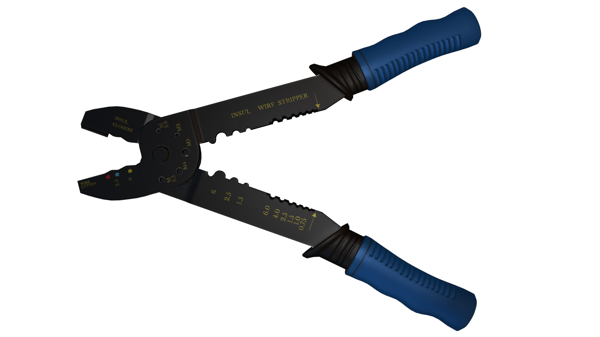Terminal Crimping Tool Low Poly Low-poly 3D model_11
