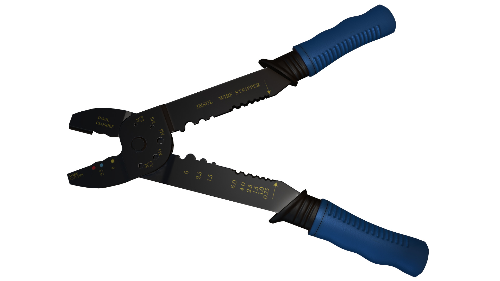 Terminal Crimping Tool Low Poly Low-poly 3D model_15