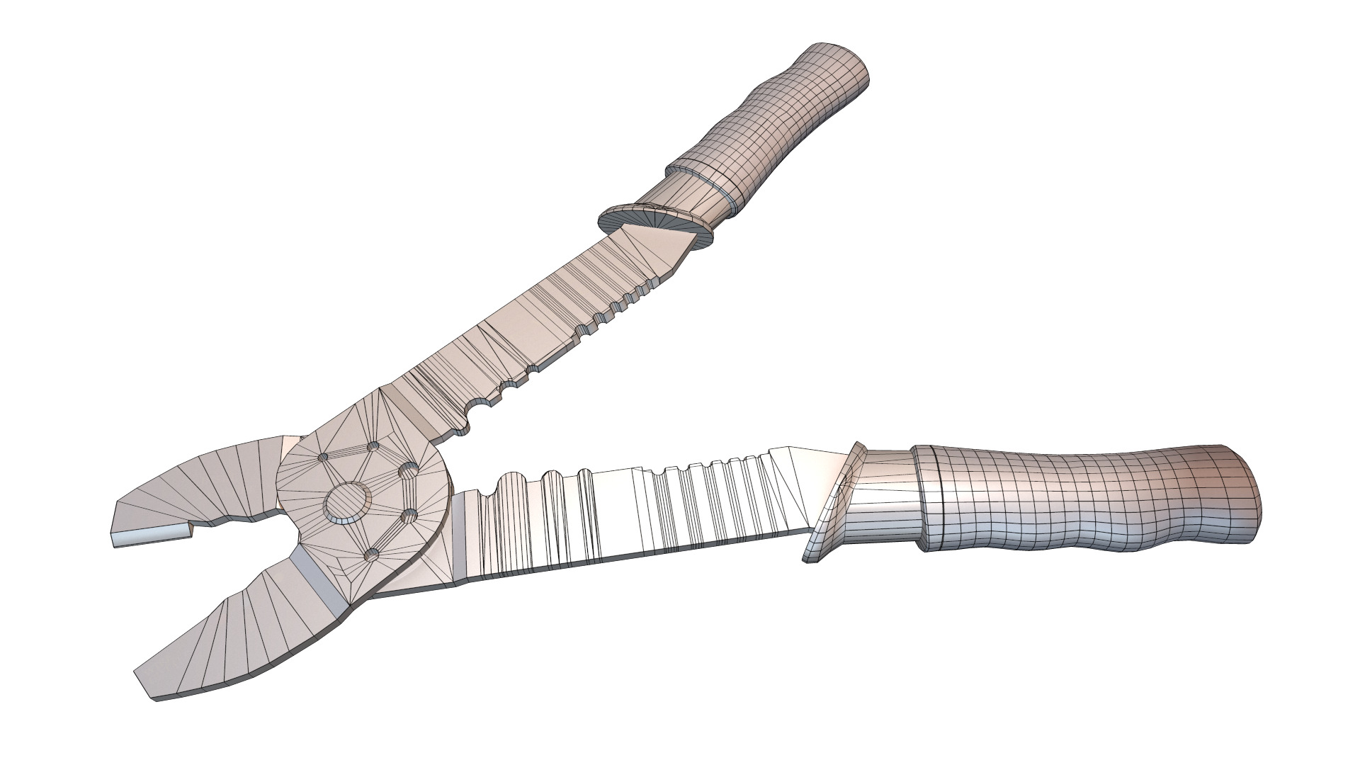 Terminal Crimping Tool Low Poly Low-poly 3D model_23