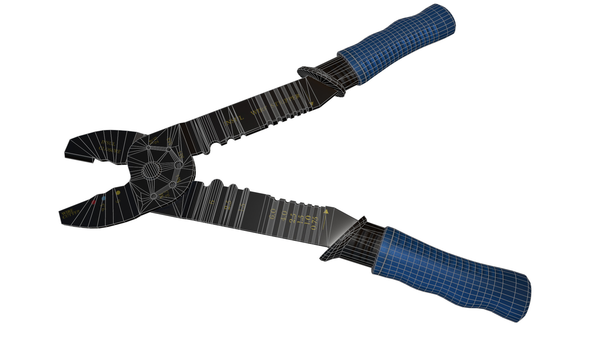 Terminal Crimping Tool Low Poly Low-poly 3D model_17