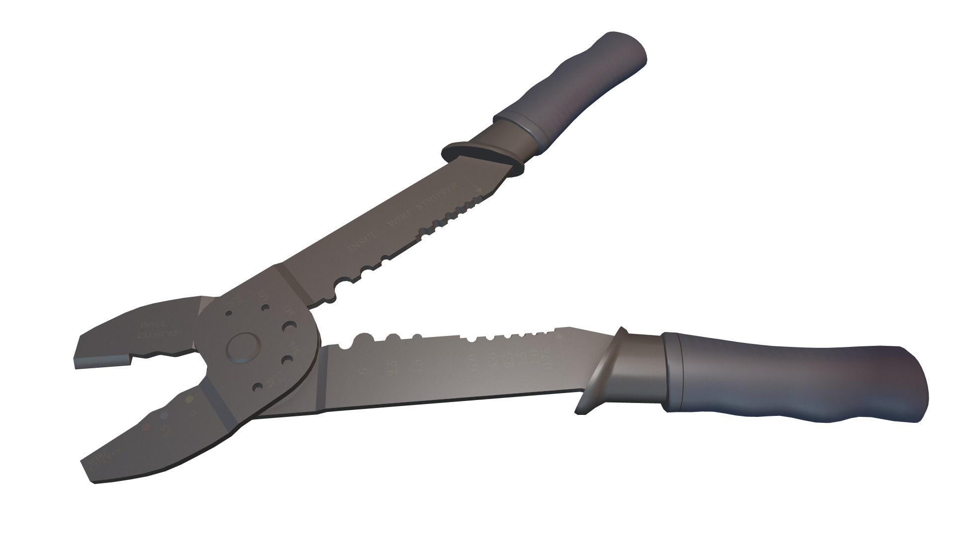 Terminal Crimping Tool Low Poly Low-poly 3D model_27