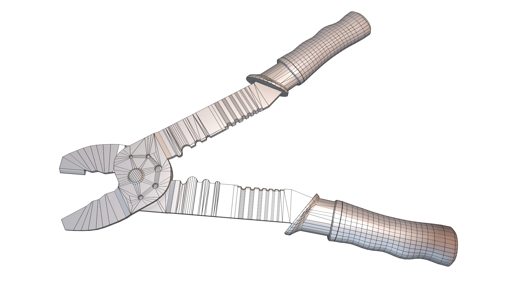 Terminal Crimping Tool Low Poly Low-poly 3D model_21