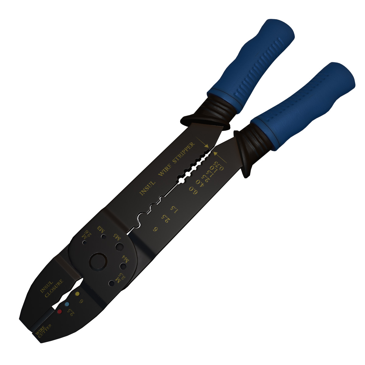 Terminal Crimping Tool Low Poly Low-poly 3D model_1