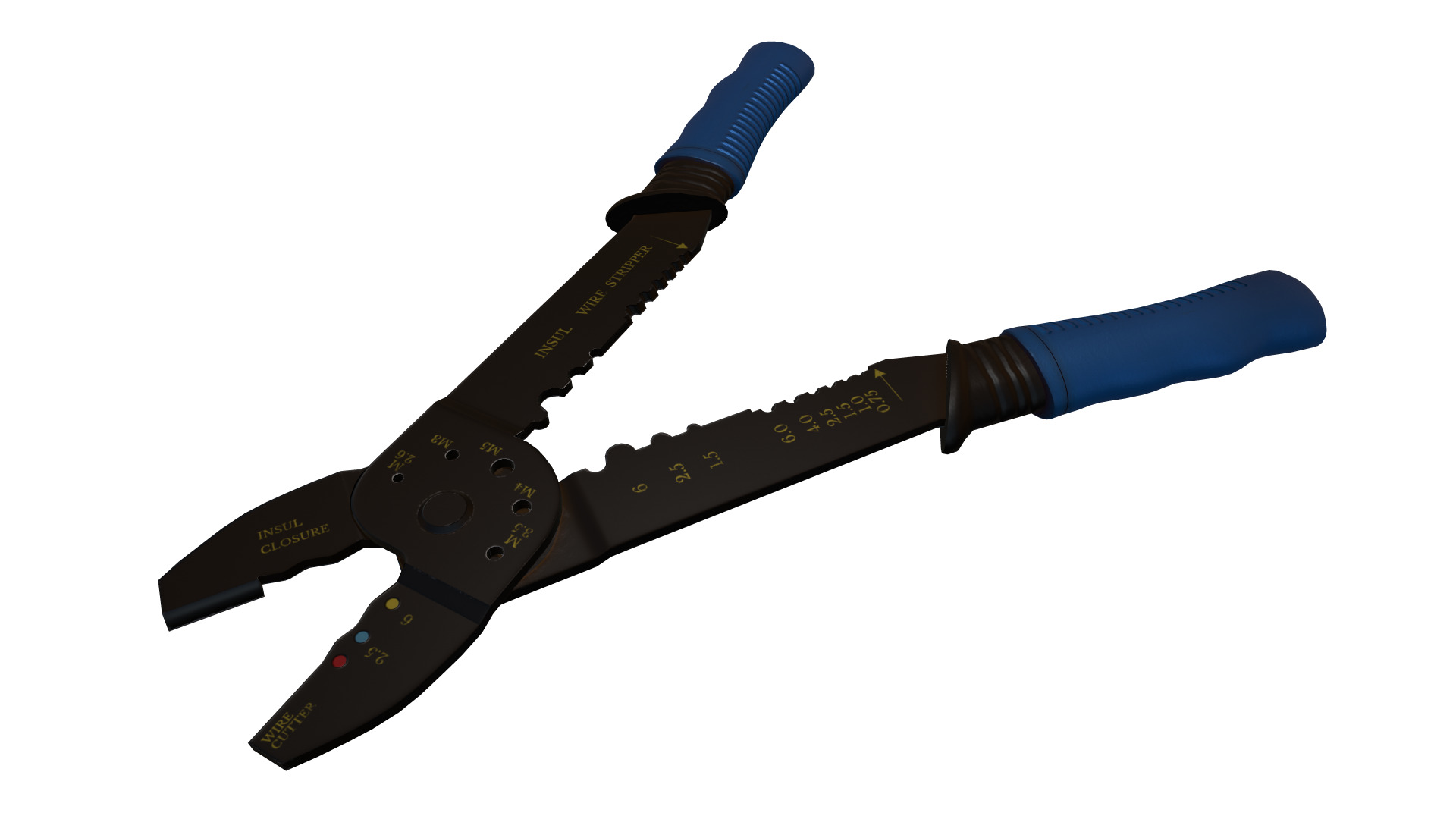 Terminal Crimping Tool Low Poly Low-poly 3D model_14