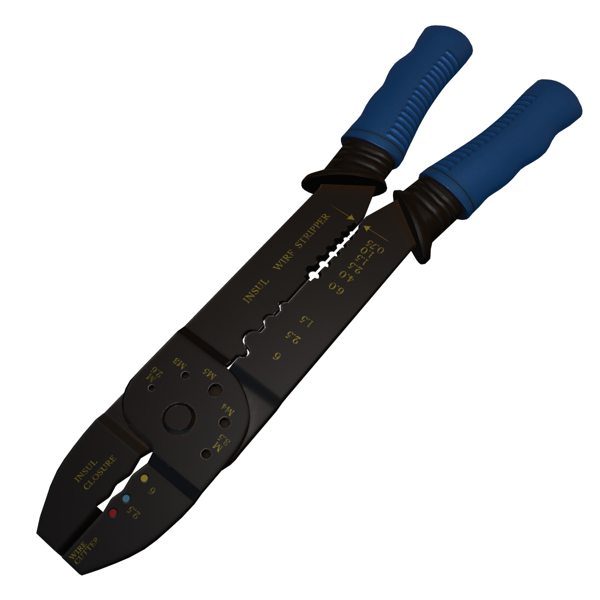 Terminal Crimping Tool Low Poly Low-poly 3D model_5