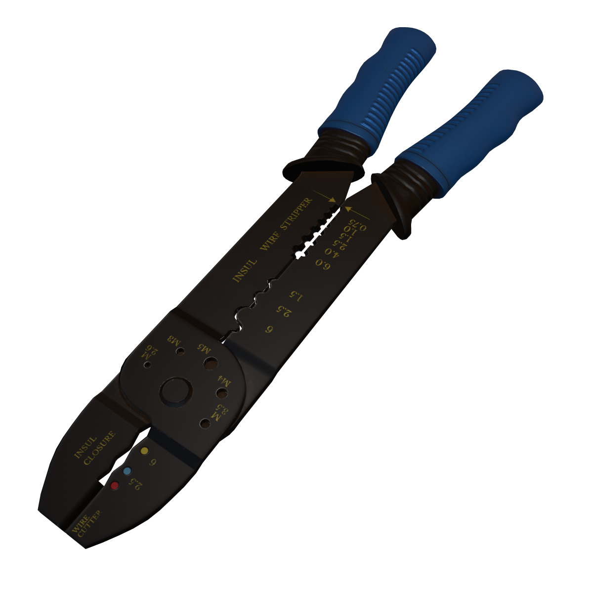 Terminal Crimping Tool Low Poly Low-poly 3D model_7