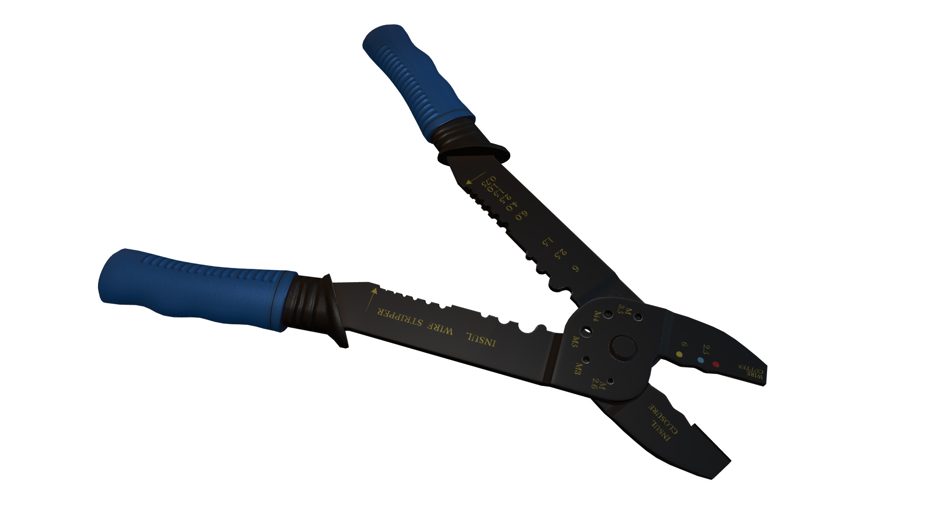 Terminal Crimping Tool Low Poly Low-poly 3D model_13