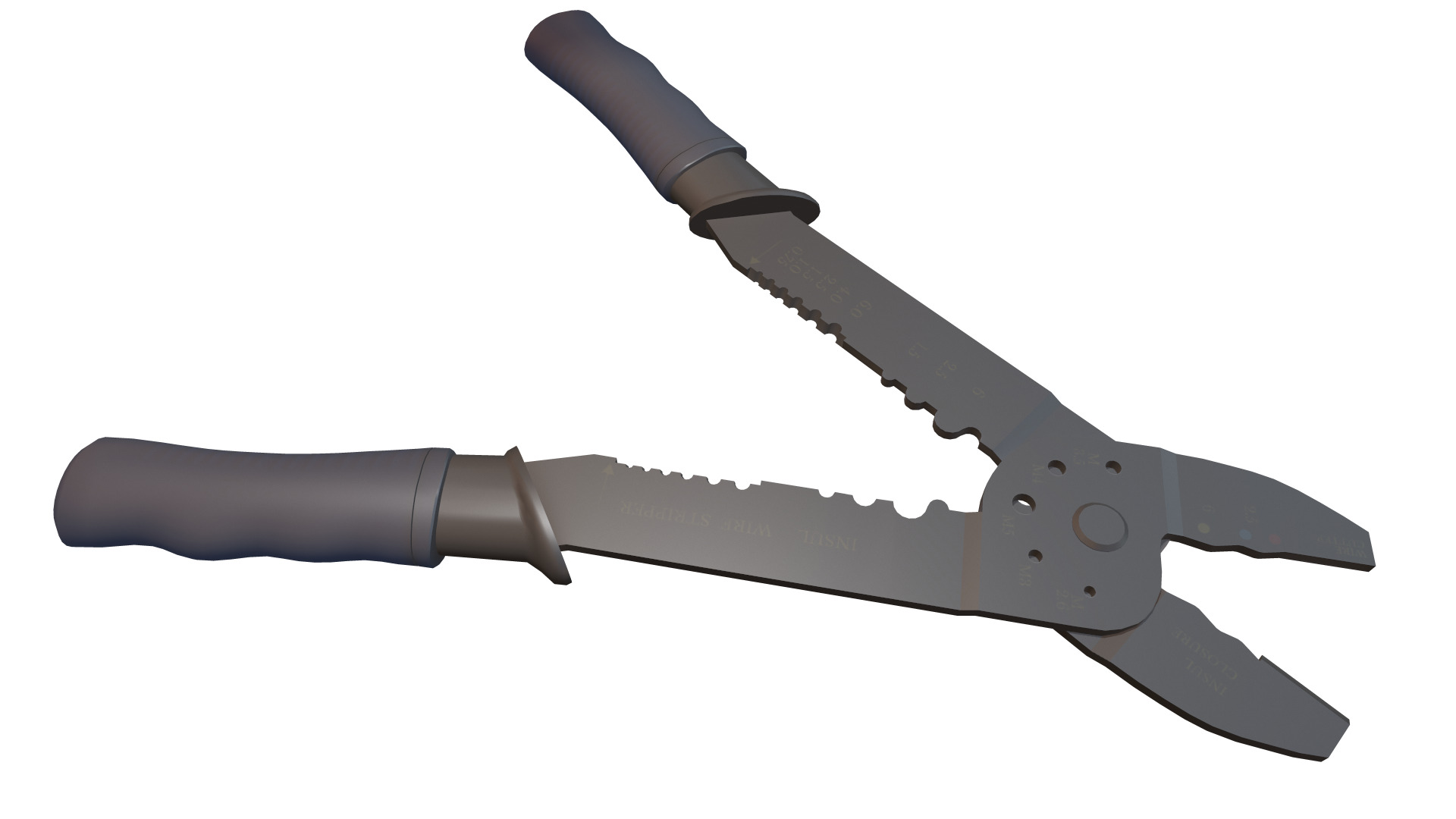 Terminal Crimping Tool Low Poly Low-poly 3D model_28