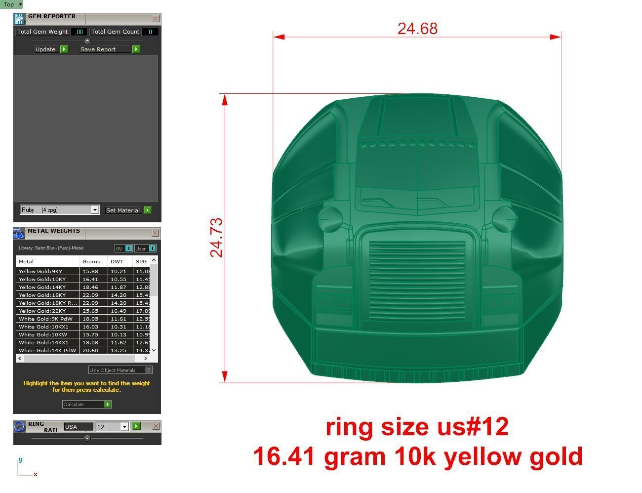 Ring 1095 3D print model_2