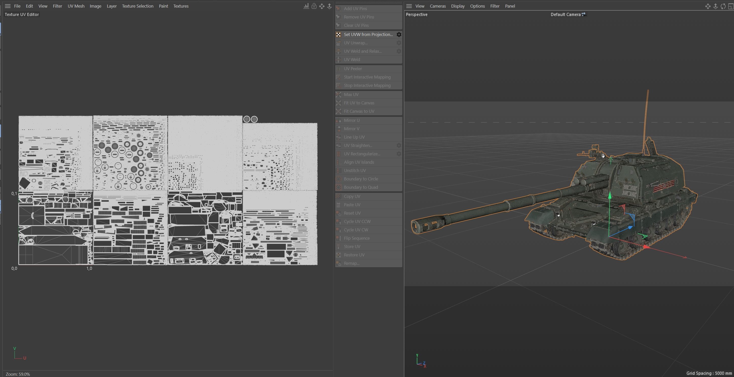 2S19 Msta-S tank Low-poly 3D model_10
