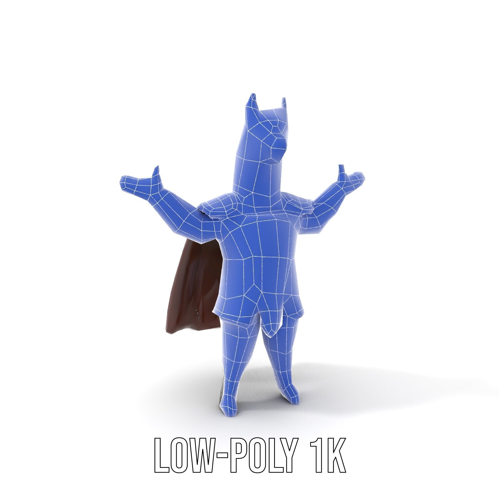 Knight Llama Character Rigged and Animated Armor Model Low-poly 3D model_8