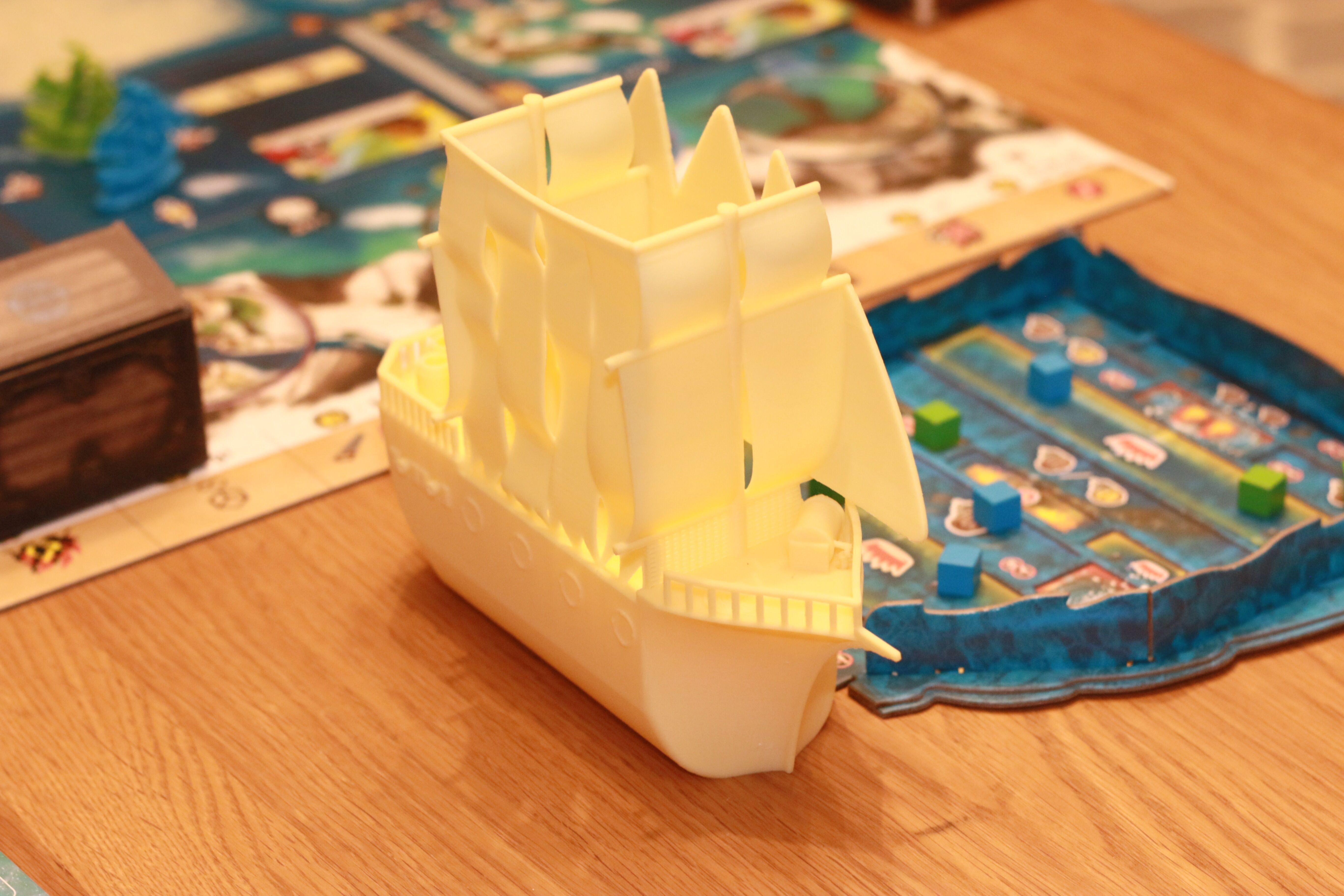 Dice Tower Ship for Dead Reckoning board game 3D print model_4