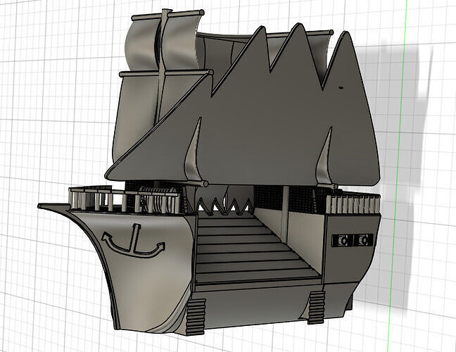 Dice Tower Ship for Dead Reckoning board game 3D print model