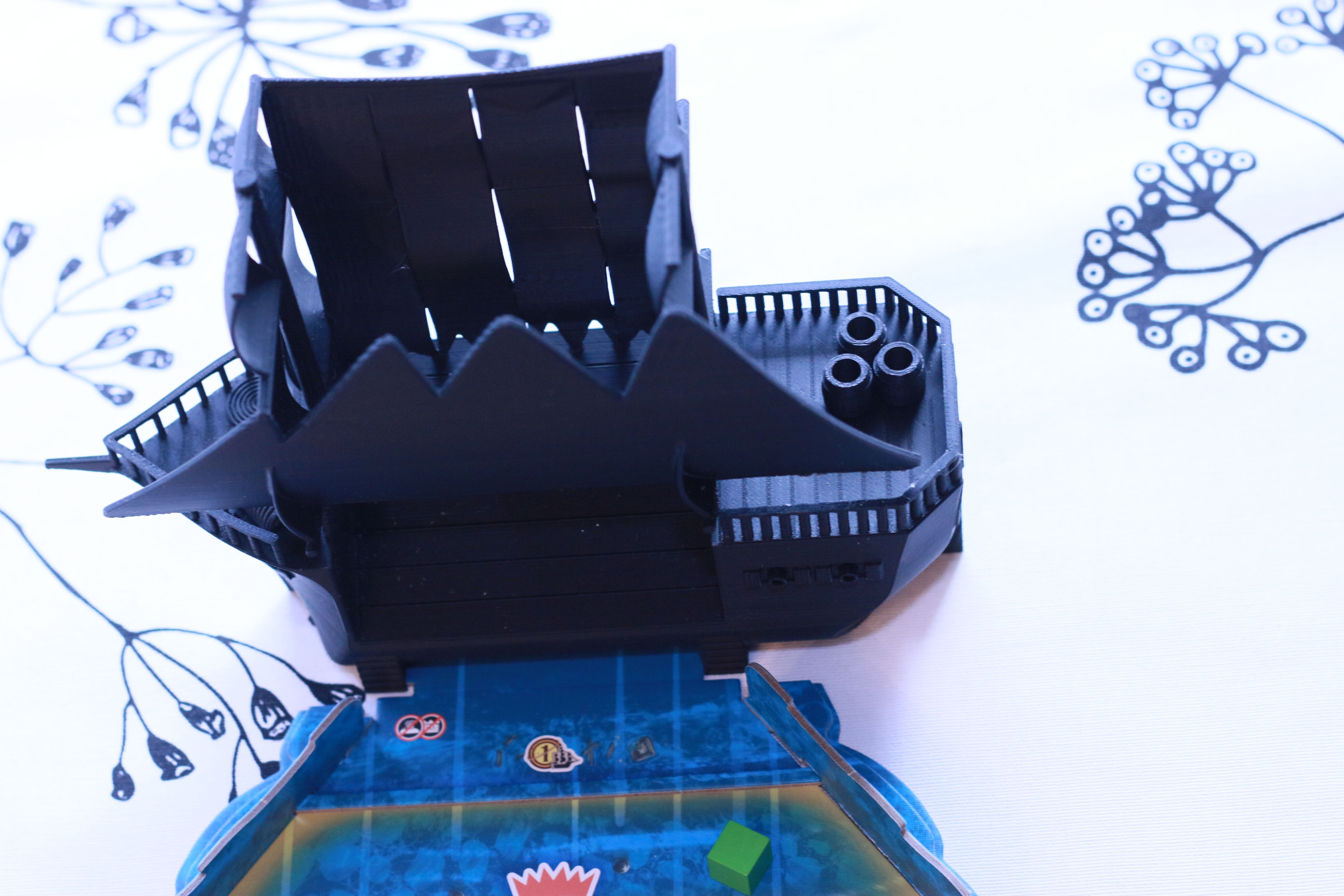 Dice Tower Ship for Dead Reckoning board game 3D print model_2