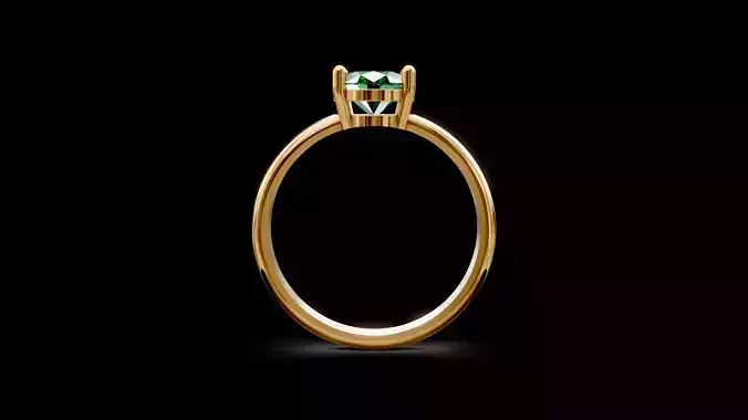 Oval Gemstone Classic Ring