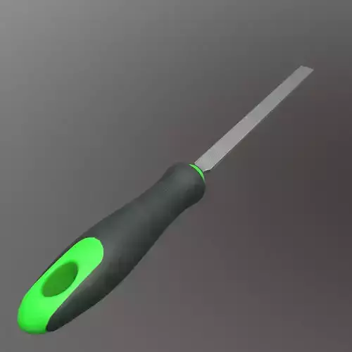 Flat Hand File Low Poly 