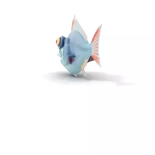 Cartoon Angler Fish D Model Pack Low-poly 3D model