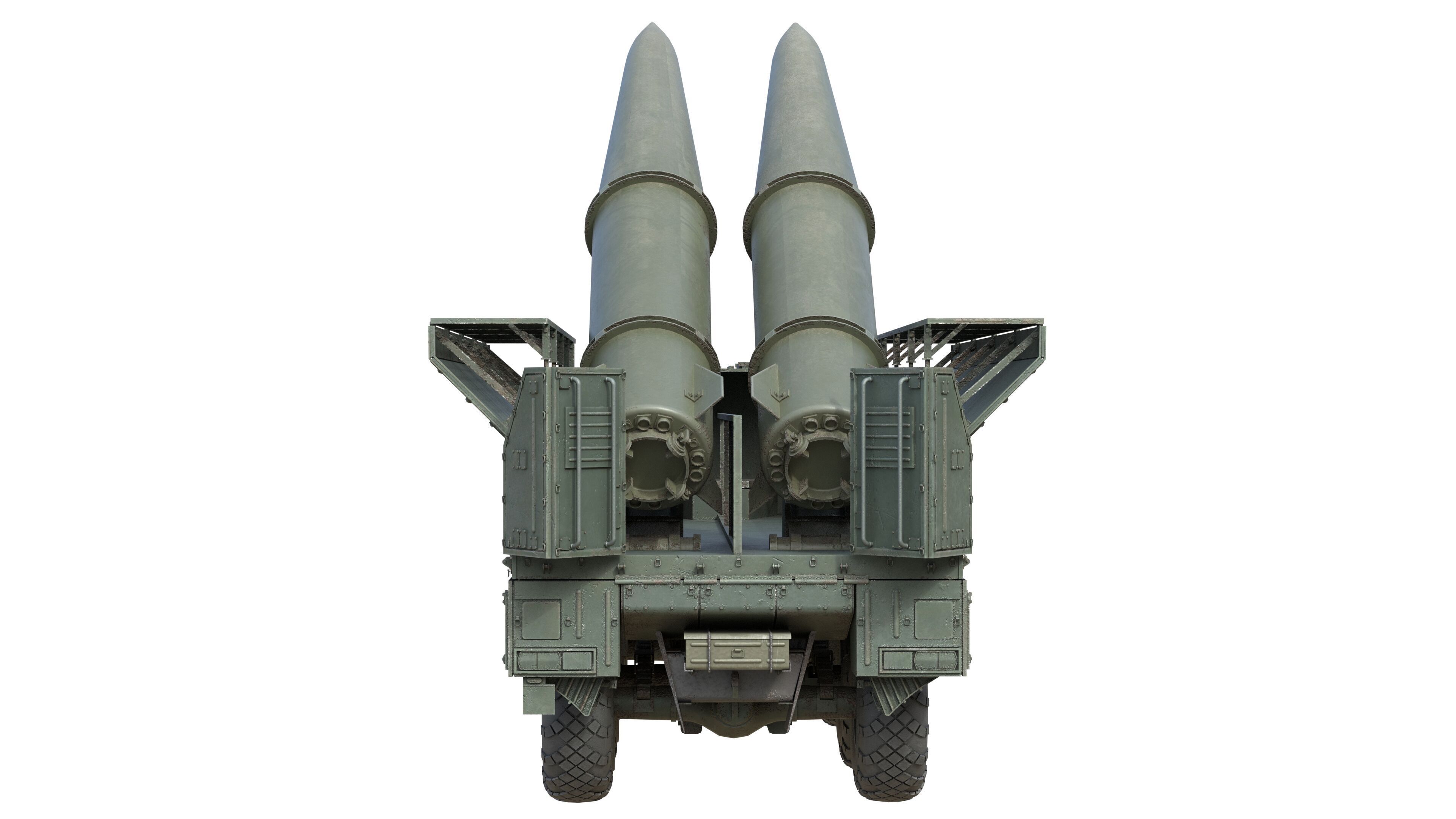 9K720 Iskander Low-poly 3D model_8