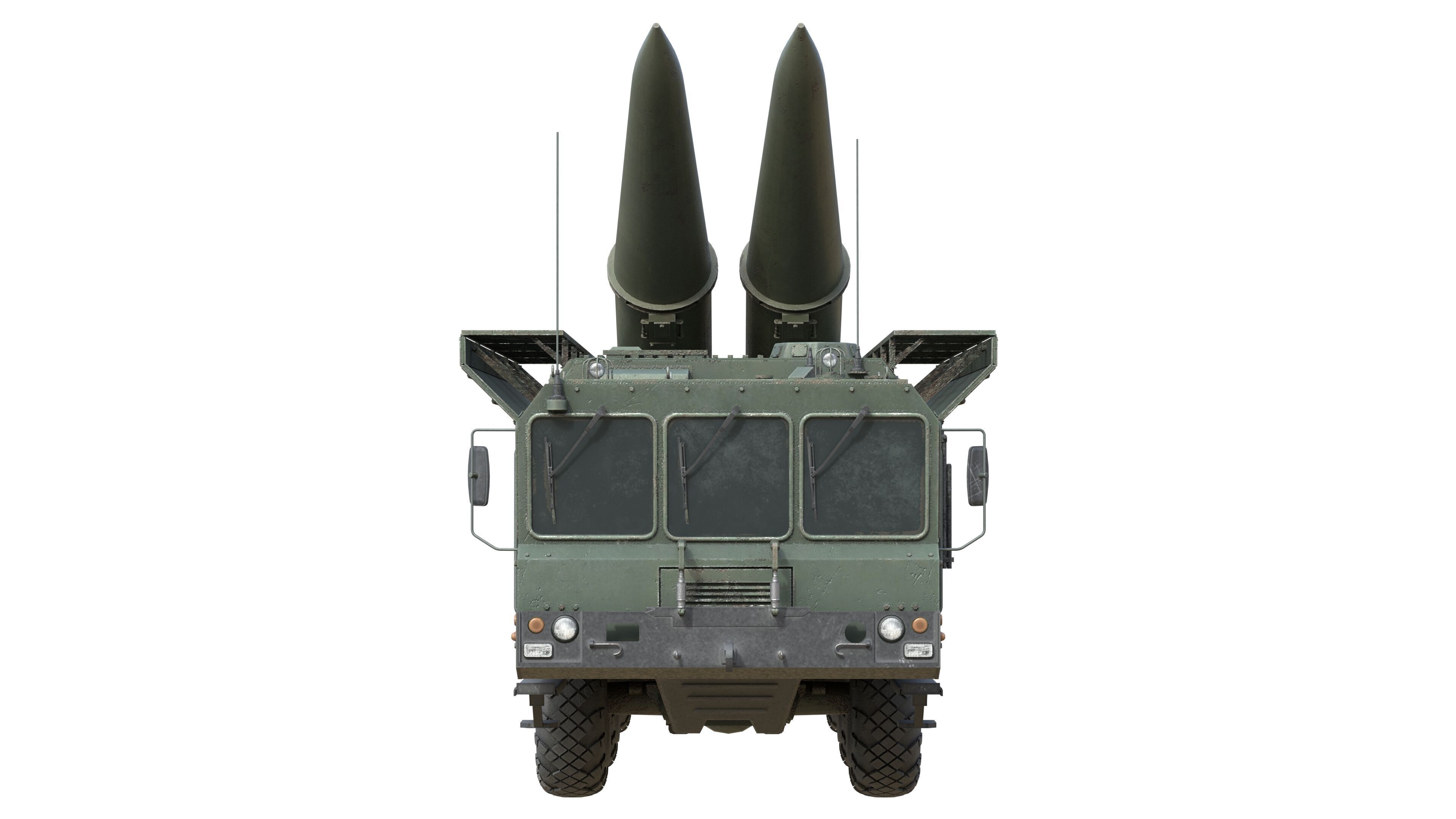 9K720 Iskander Low-poly 3D model_7