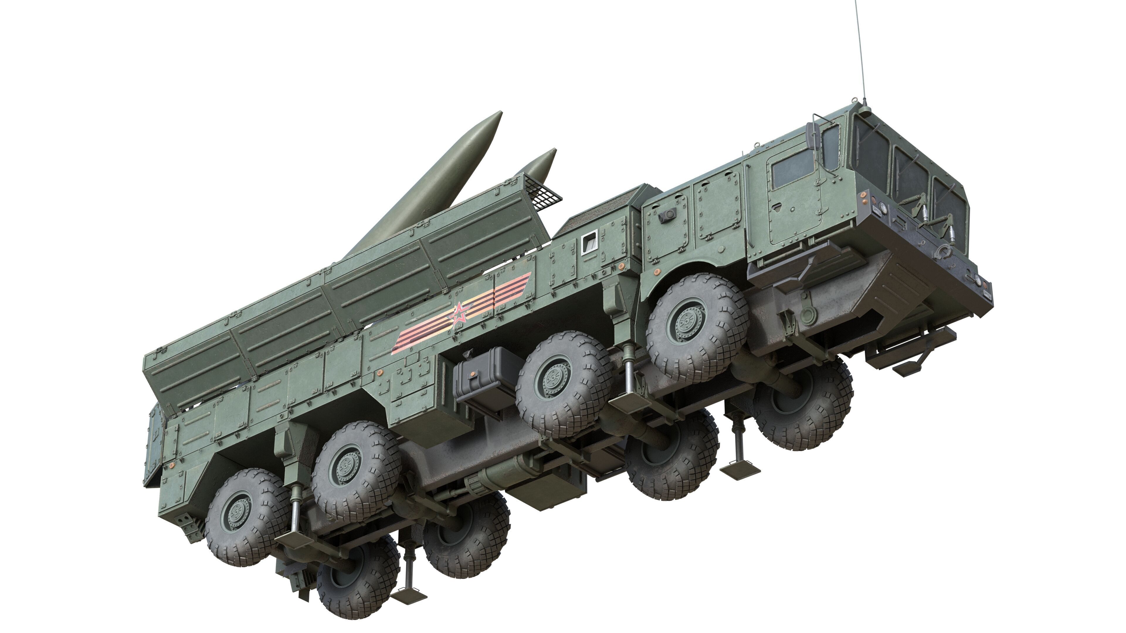 9K720 Iskander Low-poly 3D model_9