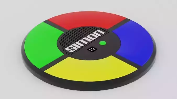 Simon Game Low-poly 3D model
