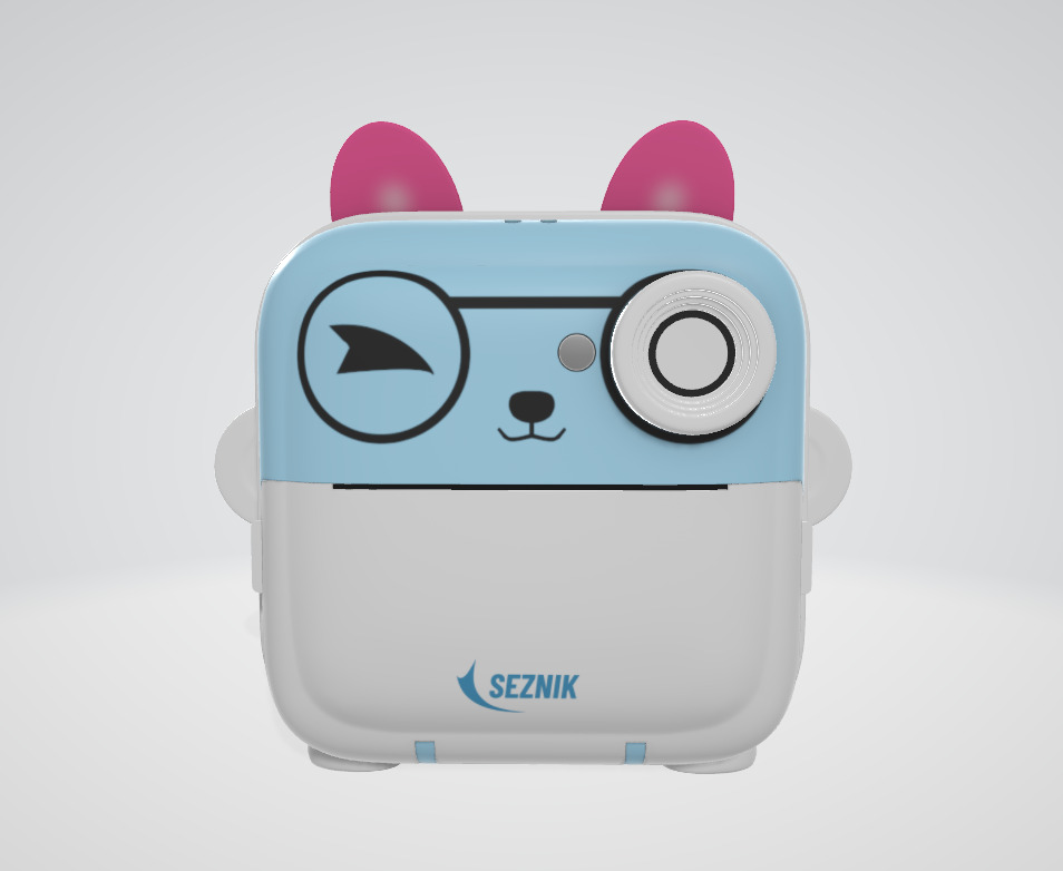 Child Selfie Camera Toy Low-poly 3D model_1