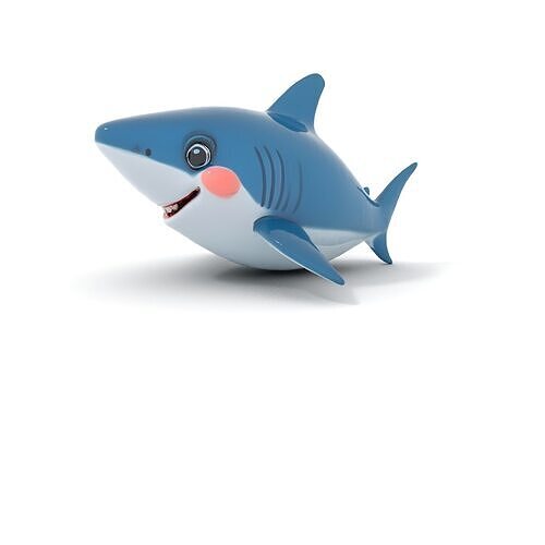 Cartoon Shark Character Model Pack for Animation and Games Low-poly 3D model