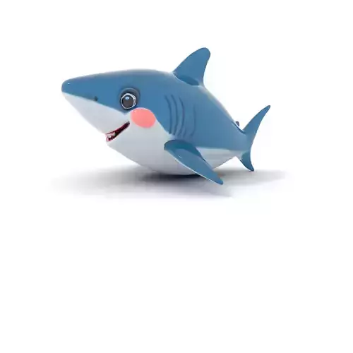 Cartoon Shark Character Model Pack for Animation and Games Low-poly 3D model