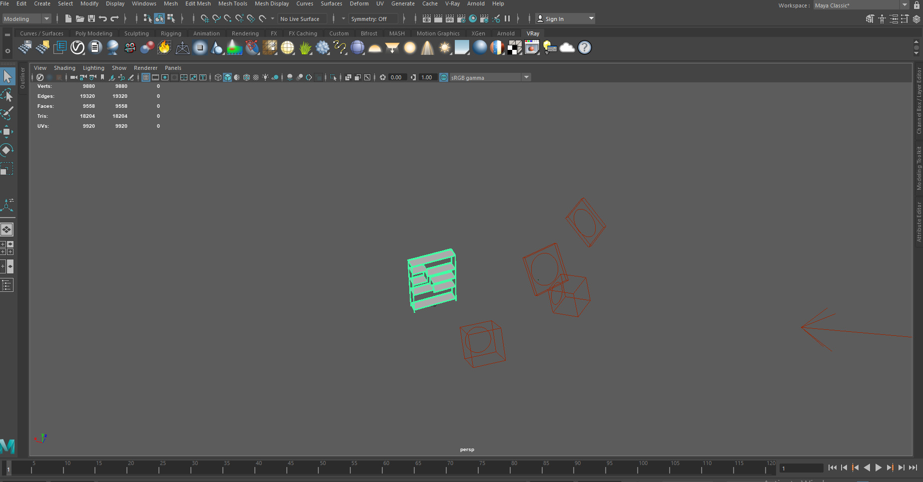 Low Poly Industrial Wood Bookshelf  Game Ready Low-poly 3D model_8