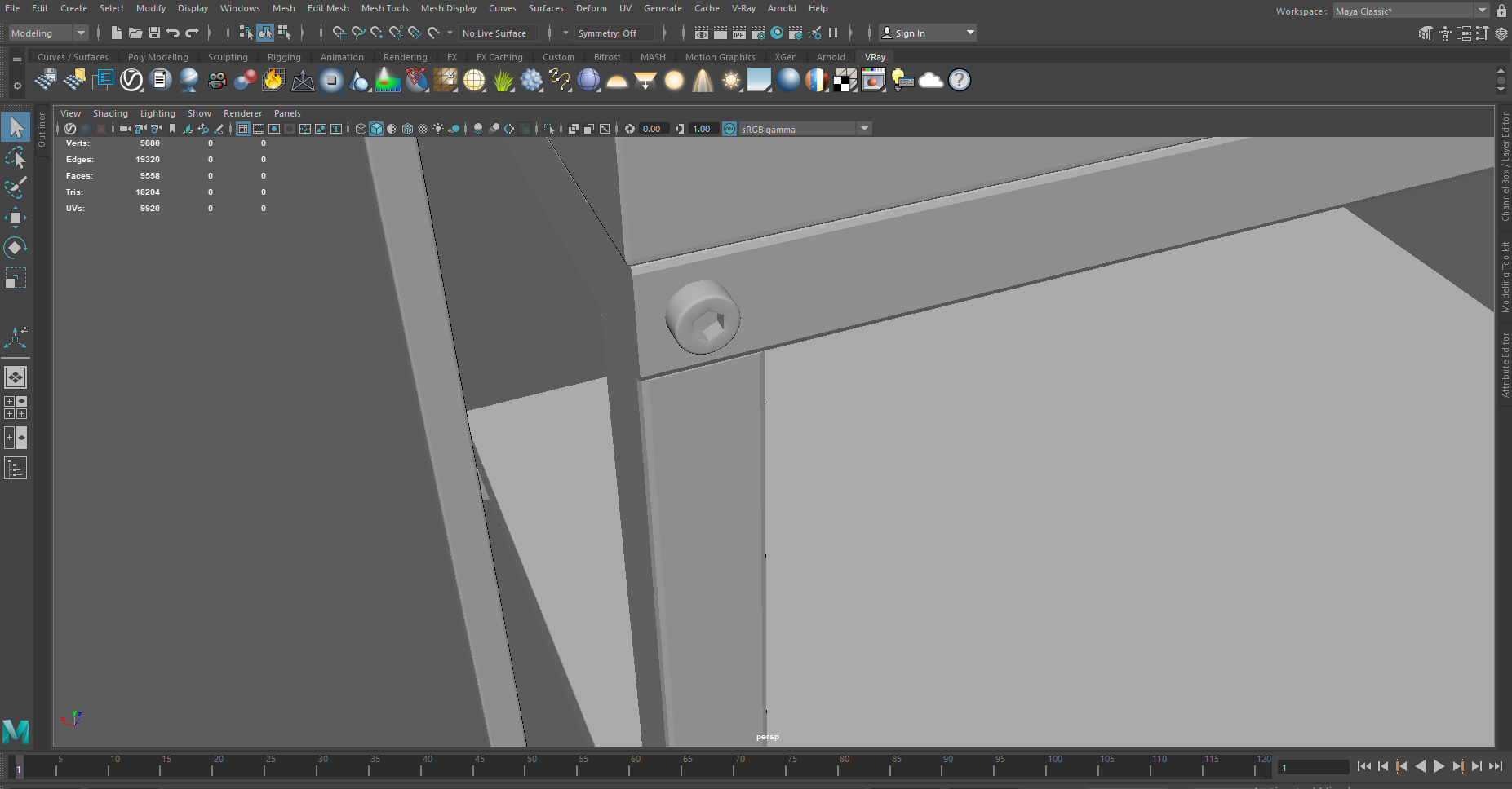 Low Poly Industrial Wood Bookshelf  Game Ready Low-poly 3D model_9