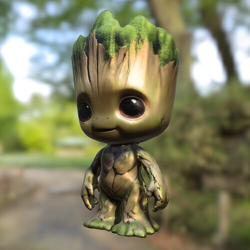 Baby Groot Low-poly 3D model