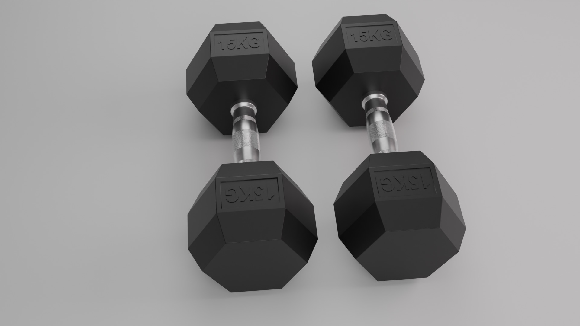 Dumbbell Weights Free 3D model_2