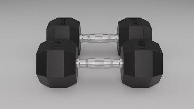 Dumbbell Weights Free 3D model