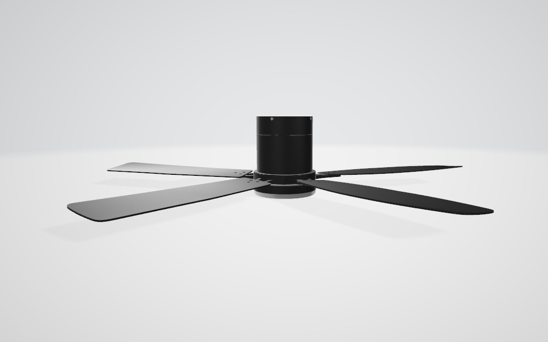 Ayaoty Ceiling Fans with Lights Low-poly 3D model_3