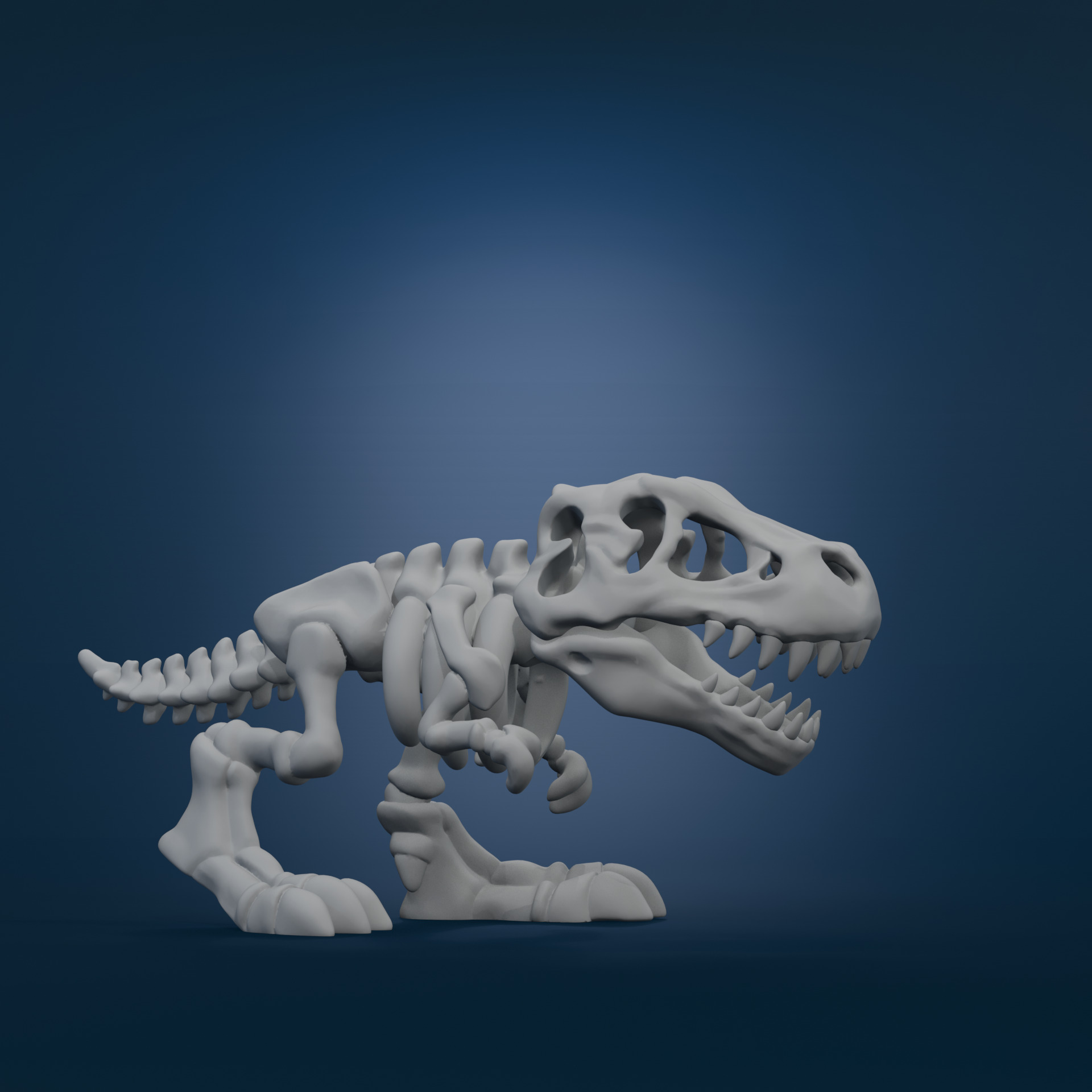 Dino Skeleton Keychains Cute Flying Dino Fossil 3D Models 3D print model_1